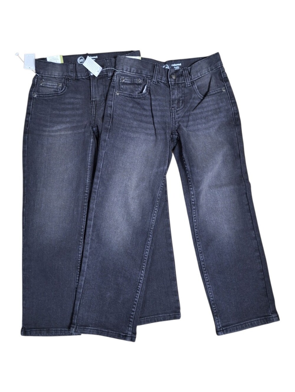 NWT Wonder Nation Boys Size 6 Slim Dark Wash Relaxed Fit Jeans Lot of 2